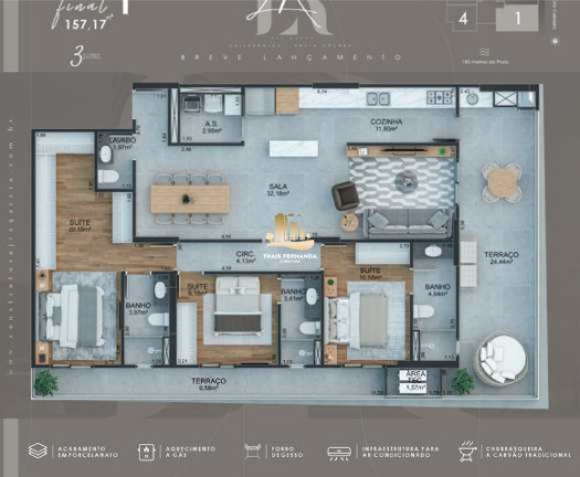 Imagem Apartamento com 3 Quartos à Venda, 182 m² em Guilhermina - Praia Grande Imagem Apartamento com 3 Quartos à Venda, 182 m² em Guilhermina - Praia Grande