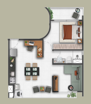 Imagem Apartamento com 1 Quarto à Venda, 47 m² em Vila Mariana - São Paulo Imagem Apartamento com 1 Quarto à Venda, 47 m² em Vila Mariana - São Paulo