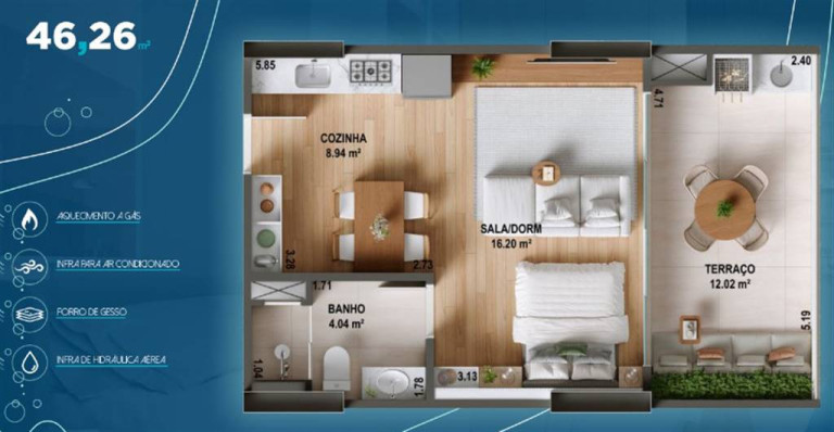 Imagem Apartamento com 1 Quarto à Venda, 46 m² em Tupi - Praia Grande Imagem Apartamento com 1 Quarto à Venda, 46 m² em Tupi - Praia Grande
