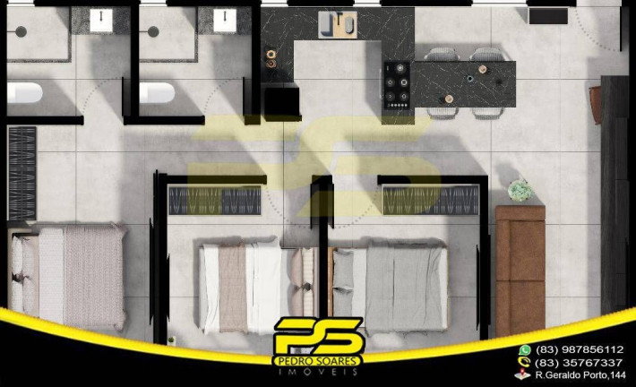 Imagem Apartamento com 3 Quartos à Venda, 77 m² em Tambaú - João Pessoa Imagem Apartamento com 3 Quartos à Venda, 77 m² em Tambaú - João Pessoa