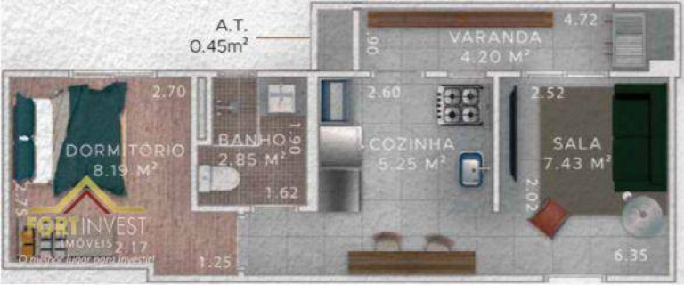 Imagem Imóvel com 1 Quarto à Venda, 38 m² em Boqueirão - Praia Grande Imagem Imóvel com 1 Quarto à Venda, 38 m² em Boqueirão - Praia Grande