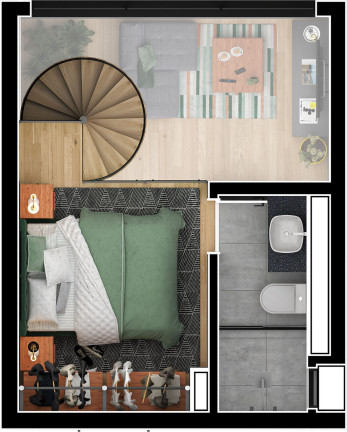 Imagem Apartamento com 2 Quartos à Venda, 59 m² em água Verde - Curitiba