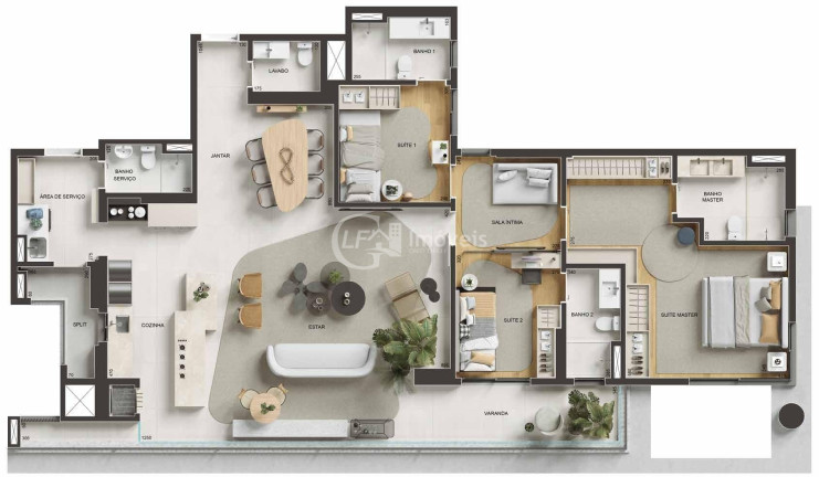 Imagem Imóvel com 3 Quartos à Venda, 173 m² em Jardim Dos Estados - Campo Grande Imagem Imóvel com 3 Quartos à Venda, 173 m² em Jardim Dos Estados - Campo Grande