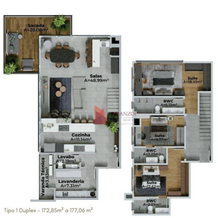 Imagem Apartamento com 3 Quartos à Venda, 173 m² em Cabeçudas - Itajaí Imagem Apartamento com 3 Quartos à Venda, 173 m² em Cabeçudas - Itajaí
