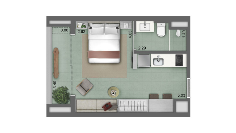 Imagem Apartamento com 1 Quarto à Venda, 30 m² em Jardim Paulistano - São Paulo Imagem Apartamento com 1 Quarto à Venda, 30 m² em Jardim Paulistano - São Paulo