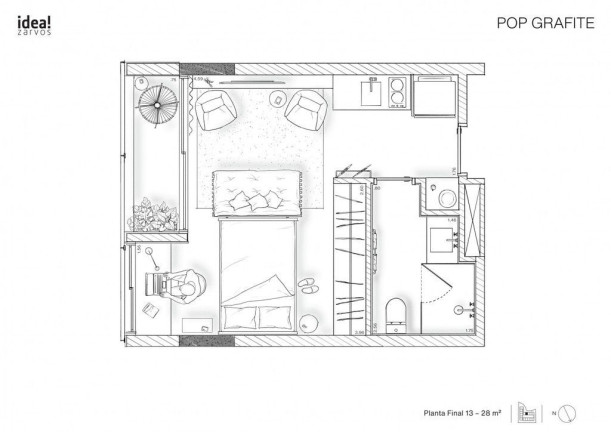 Imagem Studio com 1 Quarto à Venda, 29 m² em Vila Madalena - São Paulo Imagem Studio com 1 Quarto à Venda, 29 m² em Vila Madalena - São Paulo