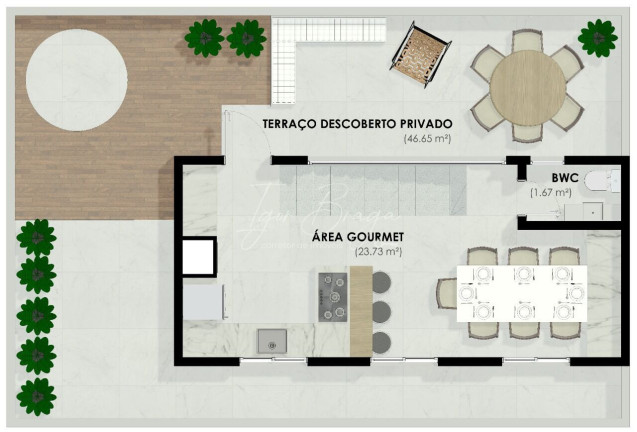 Imagem Apartamento com 2 Quartos à Venda, 45 m² em Bacacheri - Curitiba