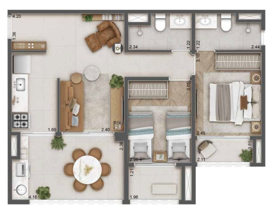 Imagem Imóvel com 1 Quarto à Venda, 26 m² em Jardim Das Acácias - São Paulo Imagem Imóvel com 1 Quarto à Venda, 26 m² em Jardim Das Acácias - São Paulo