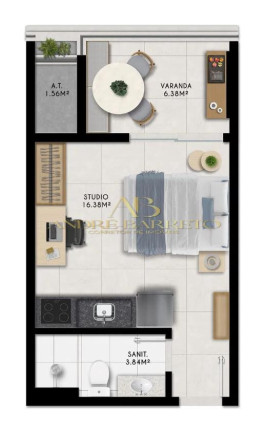 Imagem Apartamento com 2 Quartos à Venda, 28 m² em Stella Maris - Salvador