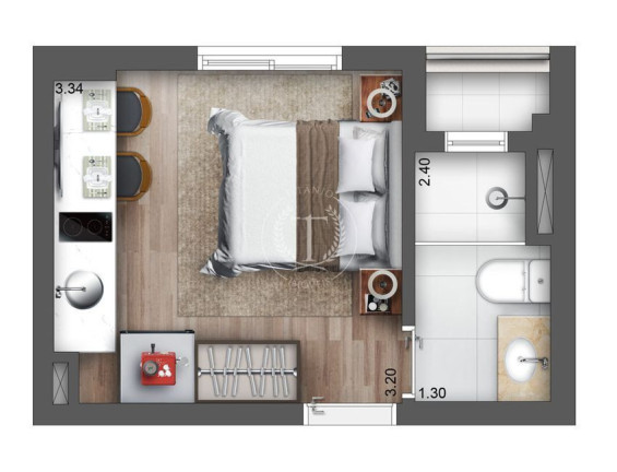 Imagem Apartamento com 1 Quarto à Venda, 18 m² em Santo Amaro - São Paulo Imagem Apartamento com 1 Quarto à Venda, 18 m² em Santo Amaro - São Paulo