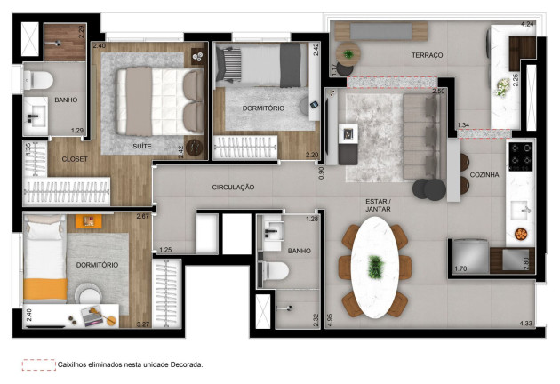 Imagem Apartamento com 3 Quartos à Venda, 67 m² em Vila Anastácio - São Paulo