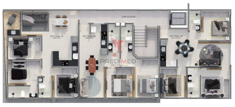 Imagem Apartamento com 3 Quartos à Venda, 60 m² em Altiplano Cabo Branco - João Pessoa