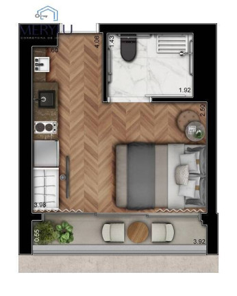 Imagem Apartamento com 1 Quarto à Venda, 21 m² em Jardim Paulista - São Paulo