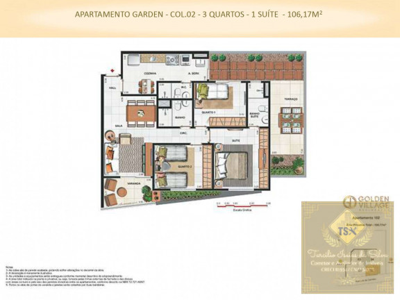 Imagem Apartamento com 3 Quartos à Venda, 84 m² em Da Luz - Nova Iguaçu