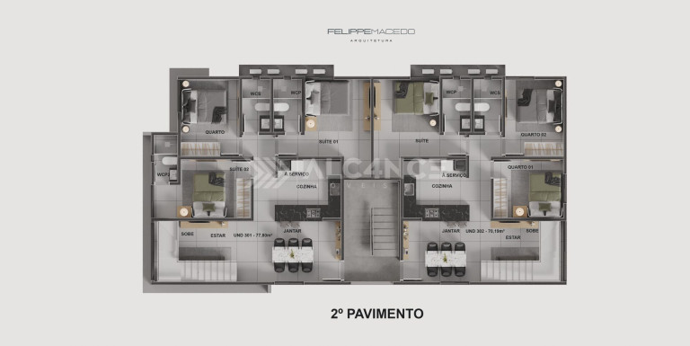 Imagem Apartamento com 3 Quartos à Venda, 126 m² em Bancários - João Pessoa Imagem Apartamento com 3 Quartos à Venda, 126 m² em Bancários - João Pessoa