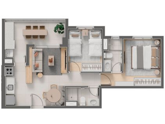 Imagem Apartamento com 3 Quartos à Venda, 74 m² em Mirandópolis - São Paulo Imagem Apartamento com 3 Quartos à Venda, 74 m² em Mirandópolis - São Paulo