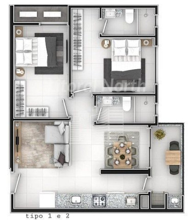 Imagem Apartamento com 2 Quartos à Venda, 70 m² em Centro - Itajaí