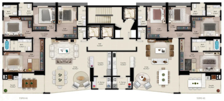 Imagem Apartamento com 4 Quartos à Venda, 183 m² em Castelo Branco - Itapema Imagem Apartamento com 4 Quartos à Venda, 183 m² em Castelo Branco - Itapema