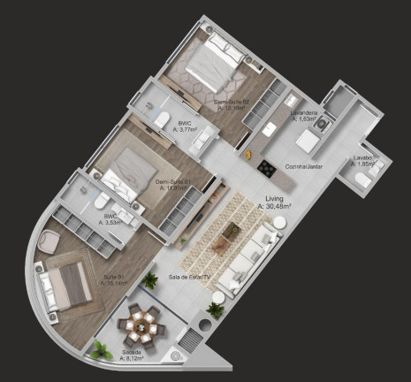 Imagem Cobertura com 3 Quartos à Venda, 136 m² em Praia Dos Amores - Balneário Camboriú