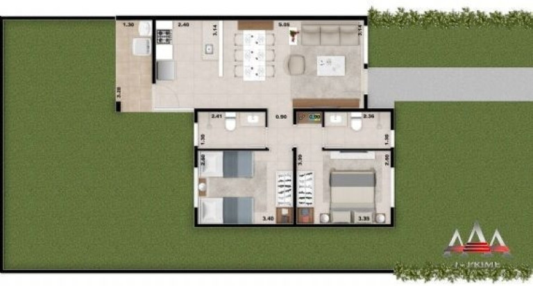 Imagem Casa com 2 Quartos à Venda, 76 m² em Chapéu Do Sol - Várzea Grande Imagem Casa com 2 Quartos à Venda, 76 m² em Chapéu Do Sol - Várzea Grande