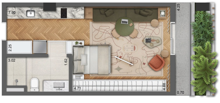 Imagem Apartamento com 1 Quarto à Venda, 23 m² em Jardins - São Paulo Imagem Apartamento com 1 Quarto à Venda, 23 m² em Jardins - São Paulo