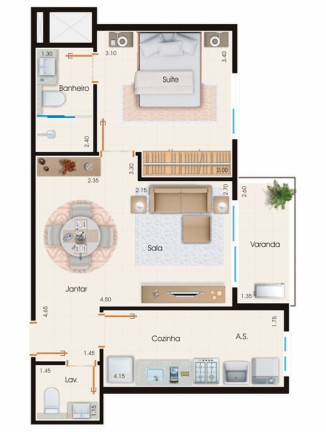 Imagem Imóvel com 1 Quarto à Venda, 46 m² em Ribeirânia - Ribeirão Preto Imagem Imóvel com 1 Quarto à Venda, 46 m² em Ribeirânia - Ribeirão Preto