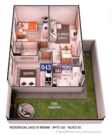 Imagem Apartamento com 2 Quartos para Alugar, 44 m² em Cidade Industrial 2 - Londrina Imagem Apartamento com 2 Quartos para Alugar, 44 m² em Cidade Industrial 2 - Londrina