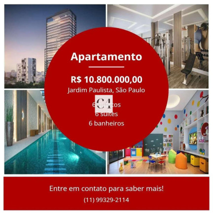 Imagem Apartamento com 6 Quartos à Venda, 416 m² em Jardim Paulista - São Paulo Imagem Apartamento com 6 Quartos à Venda, 416 m² em Jardim Paulista - São Paulo
