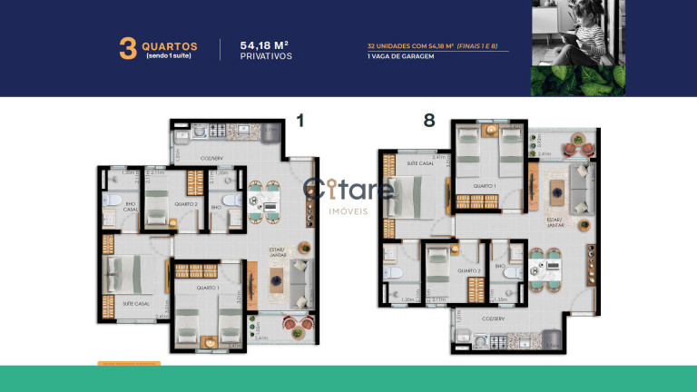 Imagem Apartamento com 3 Quartos à Venda, em Luciano Cavalcante - Fortaleza Imagem Apartamento com 3 Quartos à Venda, em Luciano Cavalcante - Fortaleza