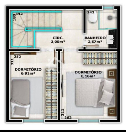 Imagem Casa com 2 Quartos à Venda, 55 m² em Zona Industrial Norte - Joinville