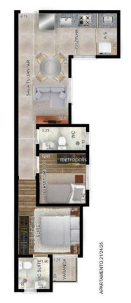 Imagem Apartamento com 2 Quartos à Venda, 45 m² em Santa Maria - Santo André Imagem Apartamento com 2 Quartos à Venda, 45 m² em Santa Maria - Santo André