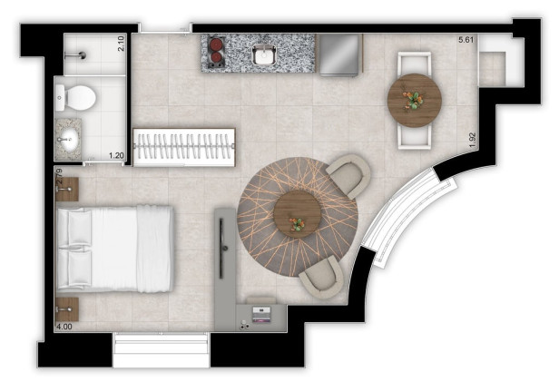 Imagem Apartamento à Venda, 22 m² em Centro - São Paulo Imagem Apartamento à Venda, 22 m² em Centro - São Paulo