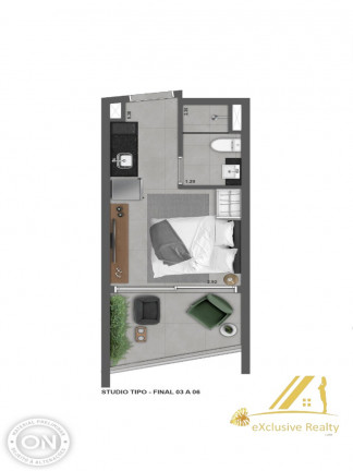 Imagem Studio à Venda, 24 m² em Vila Pompéia - São Paulo Imagem Studio à Venda, 24 m² em Vila Pompéia - São Paulo