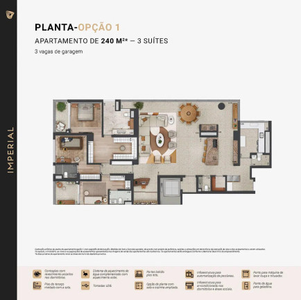 Imagem Apartamento com 3 Quartos à Venda, 218 m² em Parque Global - São Paulo Imagem Apartamento com 3 Quartos à Venda, 218 m² em Parque Global - São Paulo
