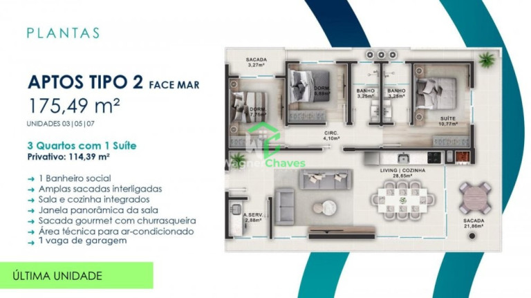 Imagem Apartamento com 3 Quartos à Venda, 114 m² em Gaivotas - Matinhos Imagem Apartamento com 3 Quartos à Venda, 114 m² em Gaivotas - Matinhos