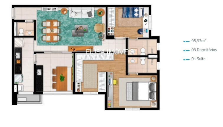 Imagem Apartamento com 3 Quartos à Venda, 95 m² em Jardim Botânico - Ribeirao Preto