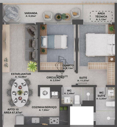 Imagem Apartamento com 2 Quartos à Venda, 68 m² em Intermares - Cabedelo Imagem Apartamento com 2 Quartos à Venda, 68 m² em Intermares - Cabedelo