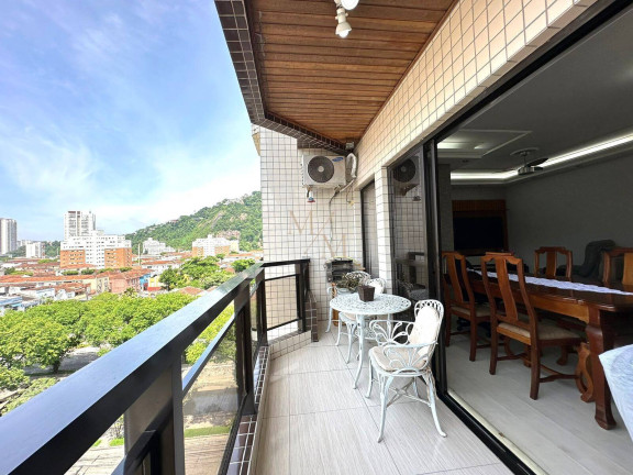 Imagem Apartamento com 3 Quartos à Venda, 140 m² em Campo Grande - Santos