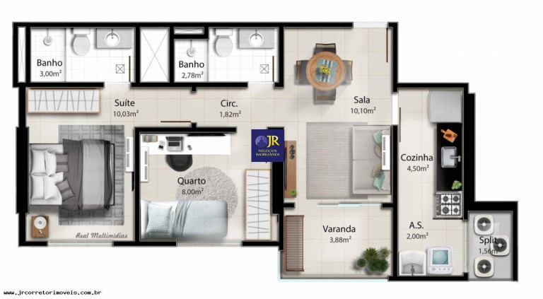 Imagem Apartamento com 3 Quartos à Venda,  em Praia De Itaparica - Vila Velha