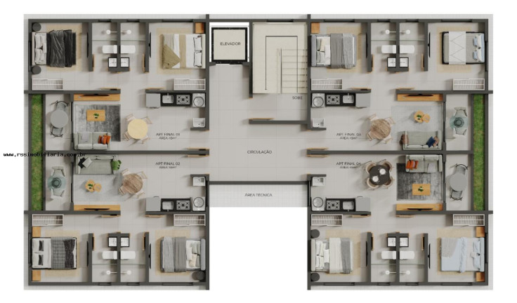 Imagem Apartamento com 2 Quartos à Venda, 45 m² em Cristo Redentor - João Pessoa