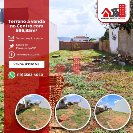 Terreno à Venda, 597 m² em Centro - Pirassununga