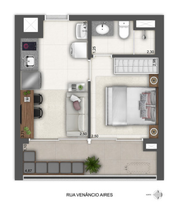 Imagem Apartamento com 1 Quarto à Venda, 31 m² em Vila Pompéia - São Paulo
