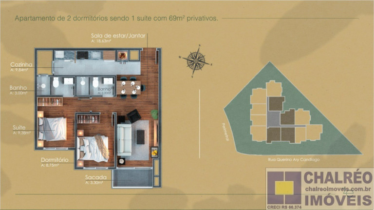 Imagem Imóvel com 3 Quartos à Venda, 115 m² em Candiago - Gramado