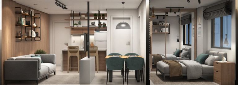 Imagem Apartamento com 2 Quartos à Venda, 32 m² em Centro - Curitiba