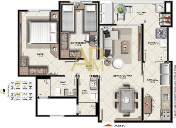 Imagem Apartamento com 3 Quartos à Venda, 94 m² em Campinas - São José Imagem Apartamento com 3 Quartos à Venda, 94 m² em Campinas - São José