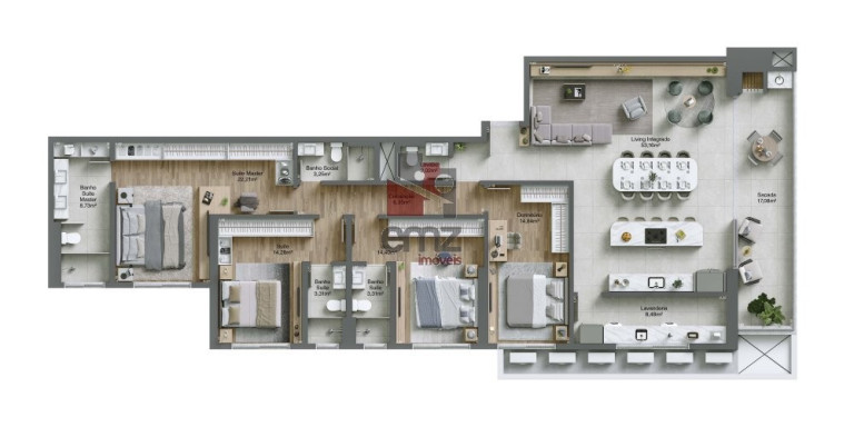 Imagem Apartamento com 3 Quartos à Venda, 199 m² em Centro - Balneário Piçarras Imagem Apartamento com 3 Quartos à Venda, 199 m² em Centro - Balneário Piçarras