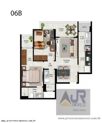 Imagem Imóvel com 3 Quartos à Venda, 85 m² em Praia Itaparica - Vila Velha