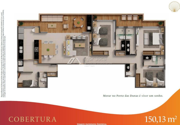 Imagem Apartamento com 3 Quartos à Venda, 75 m² em Porto Das Dunas - Aquiraz Imagem Apartamento com 3 Quartos à Venda, 75 m² em Porto Das Dunas - Aquiraz