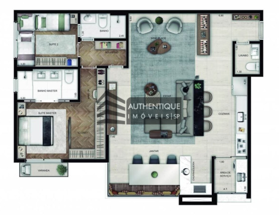 Imagem Apartamento com 3 Quartos à Venda, 118 m² em Lapa - São Paulo Imagem Apartamento com 3 Quartos à Venda, 118 m² em Lapa - São Paulo