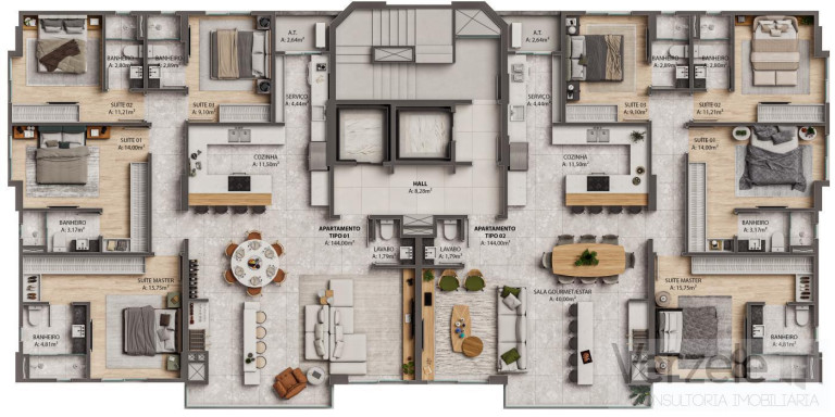 Imagem Imóvel com 4 Quartos à Venda, 145 m² em Centro - Balneário Camboriú